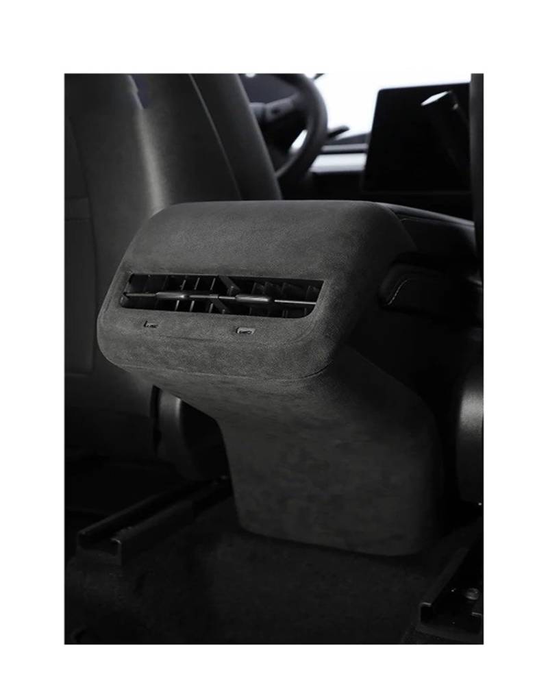 Interieur Dekor Für Tesla Für Modell 3 Für Modell Für Y 2018 2019 2020 2021 2022 Zentrale Armlehne Klimaanlage Vent Abdeckung Mantel Shell Auto Interieur ZubeAhör(Schwarz) von NCTPICLC