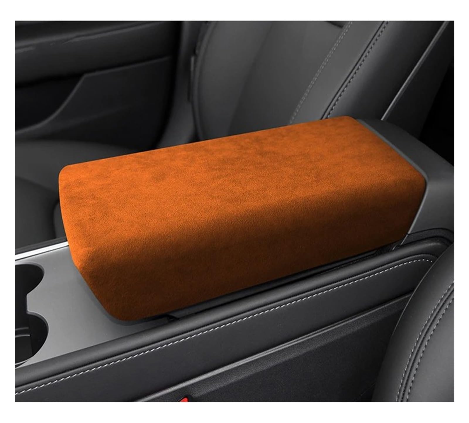 Interieur Dekor Für Tesla Für Modell 3 Für Modell Y 2018 2019 2020 2021 2022 Zentrale Armlehne Deckel Abdeckung Mantel Shell Schwarz Auto Interieur ZubeAhör(Orange) von NCTPICLC