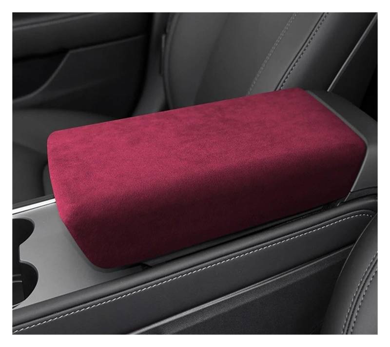 Interieur Dekor Für Tesla Für Modell 3 Für Modell Y 2018 2019 2020 2021 2022 Zentrale Armlehne Deckel Abdeckung Mantel Shell Schwarz Auto Interieur ZubeAhör(WineRed) von NCTPICLC
