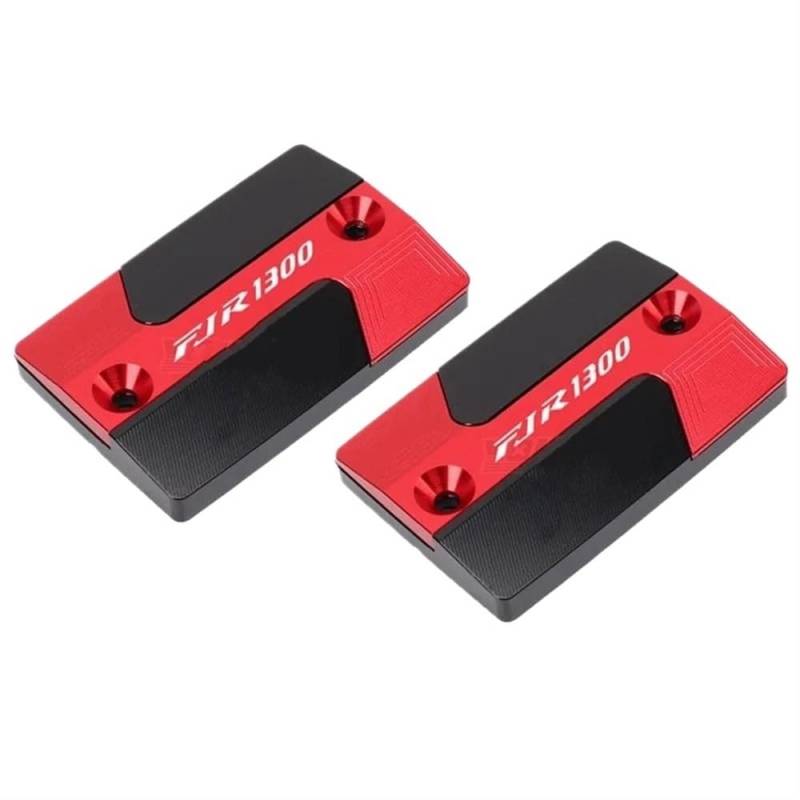 Bremsflüssigkeitsbehälter Schutz Für FJR1300 FJR 1300 Motorrad CNC Aluminium Front Brake Reservoir Flüssigkeit CNC Tank Abdeckung Öl Tasse Kappe(1 Pair Red) von NCVCB
