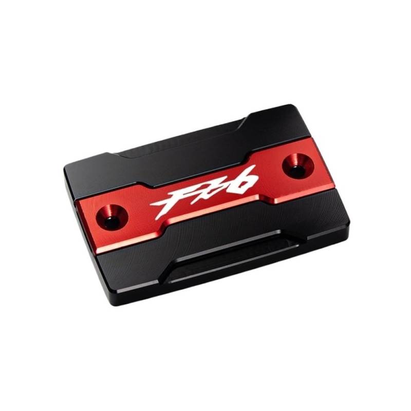Bremsflüssigkeitsbehälter Schutz Für FZ6 FZ-6 ZF6N FZ6R FZ6S Für Fazer Motorrad Vorderradbremsflüssigkeitstankdeckel Und Motoreinfülldeckel Schutzzubehör(FZ6 red) von NCVCB