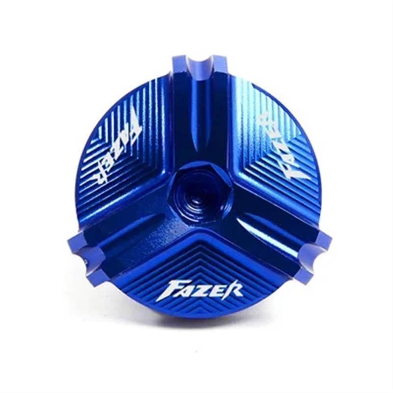 Bremsflüssigkeitsbehälter Schutz Für FZ8 Für Fazer FZ6 FZ6N FZ6S FZ6R FZ1 Motorrad CNC Ablauf Motoröl Einfülldeckel Vorderradbremsflüssigkeitsbehälter Abdeckung(EP Blue) von NCVCB