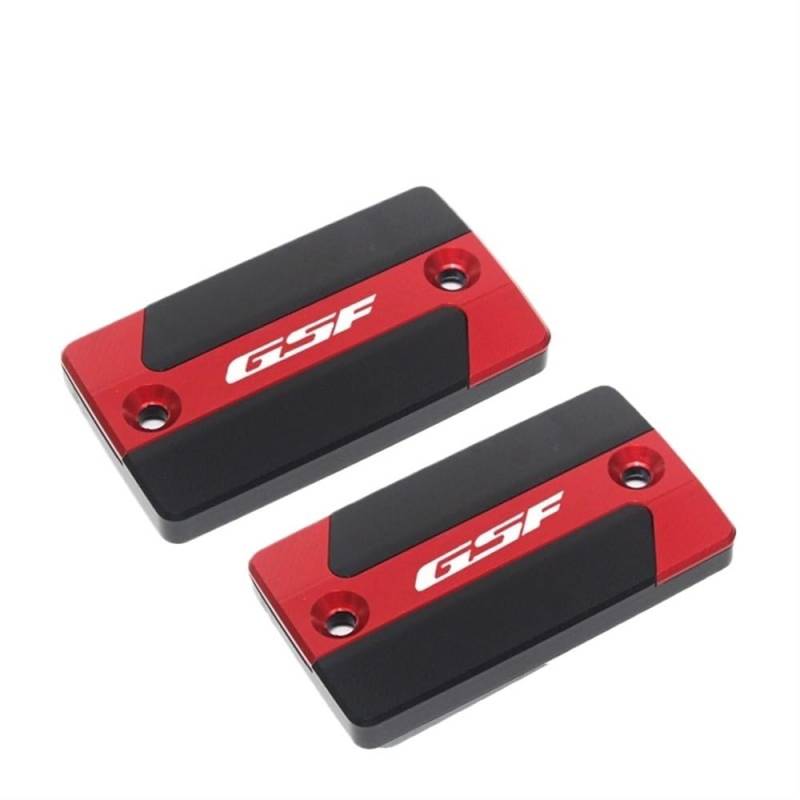 Bremsflüssigkeitsbehälter Schutz Für GSF1200 GSF1200S GSF 1200 GSF 1200S 2006 Motorrad CNC Vorderradbremsflüssigkeitsbehälter Abdeckkappe(Red) von NCVCB