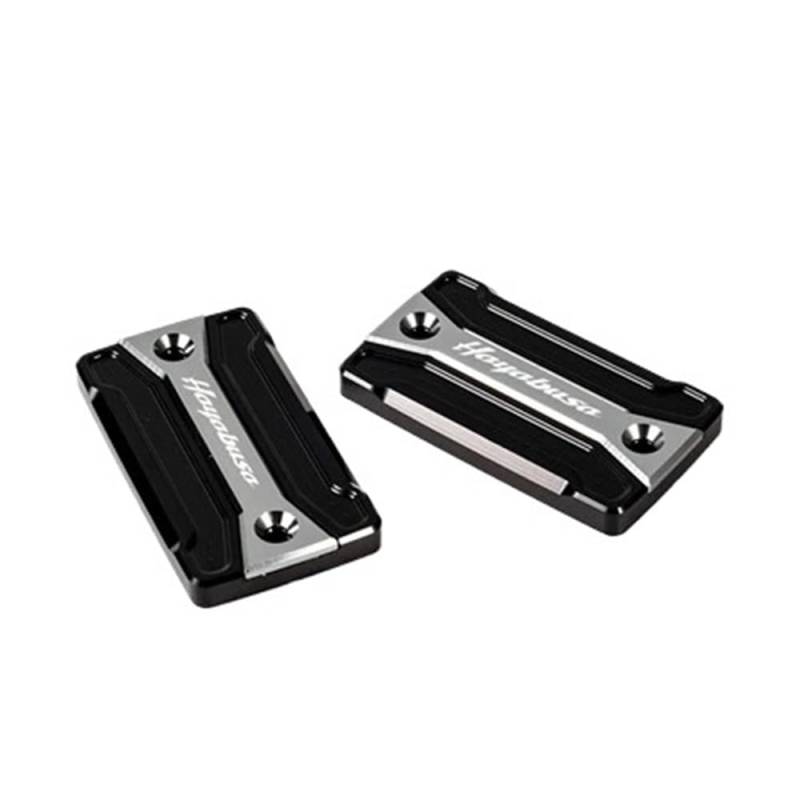 Bremsflüssigkeitsbehälter Schutz Für GSX1300R 1999-2020 Motorrad Zubehör Öl Flüssigkeit Kappe Bremse Kupplung Zylinder Reservoir Abdeckung Kappe(A Pair Titanium) von NCVCB