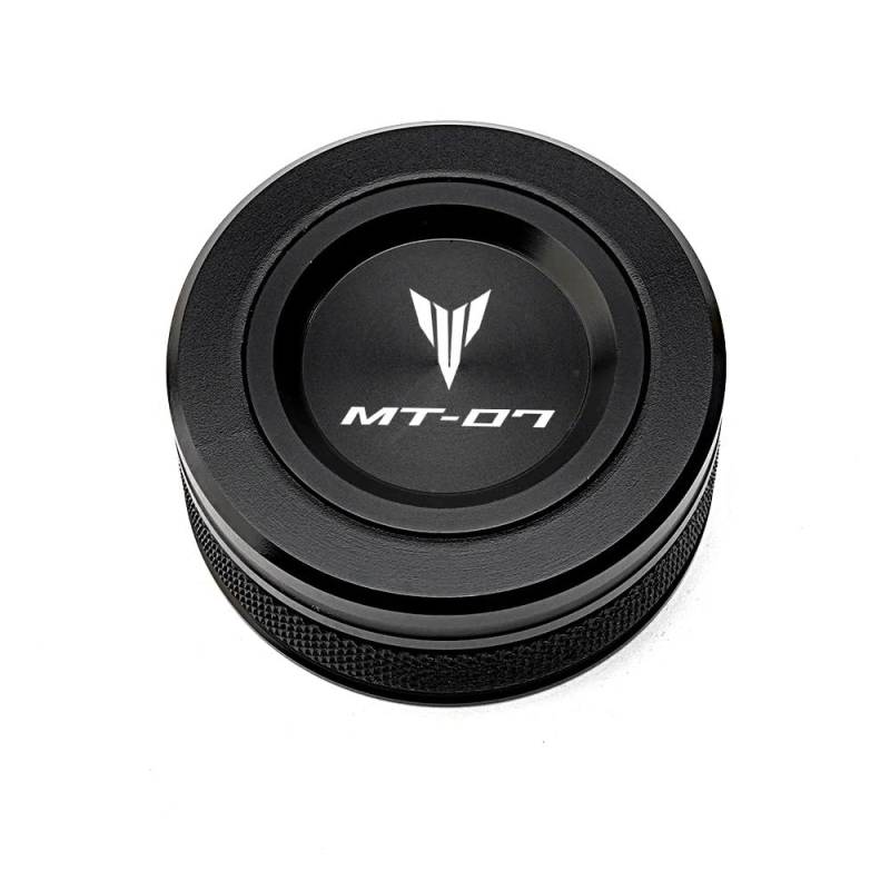 Bremsflüssigkeitsbehälter Schutz Für MT 07 09 10 MT07 MT10 MT09 Für Tracer SP 2020 2021 2022 Motorrad Zubehör CNC Hinten Brems Flüssigkeit Reservoir Abdeckung Kappe(Black-MT07) von NCVCB
