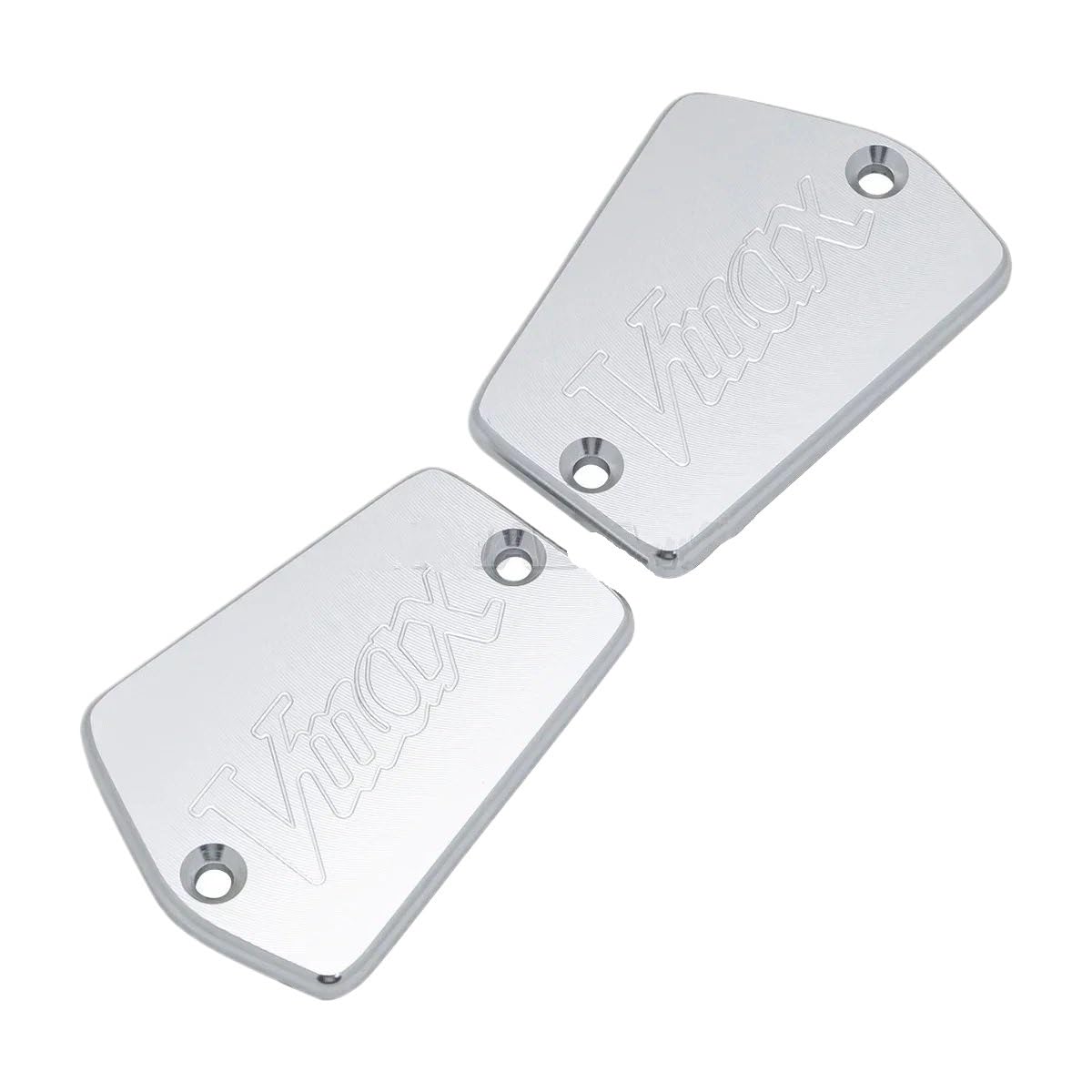 Bremsflüssigkeitsbehälter Schutz Motorradzubehör Bremsbehälterdeckel Für V Max Vmax 1200 1985-2007 Billet-Flüssigkeitsbehälterdeckel Ölpumpendeckel(Silver) von NCVCB