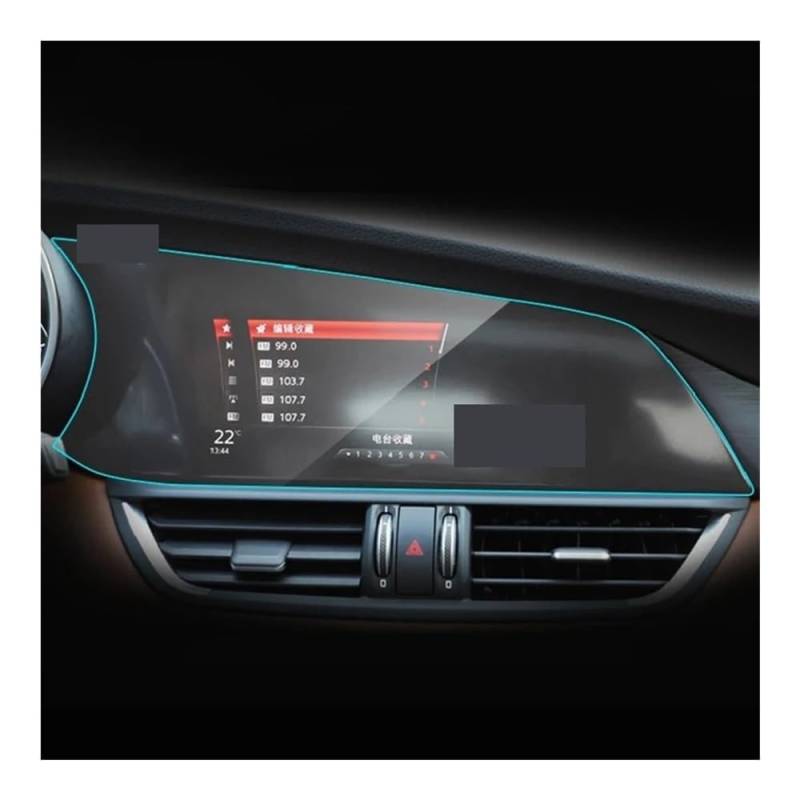 Displayschutzfolie 8,8 Zoll Für Romeo Für Giulia 2015-2023 Auto Zubehör GPS Navigation Bildschirm TPU Schutz Film Anti-Scratch von NCXKZLH