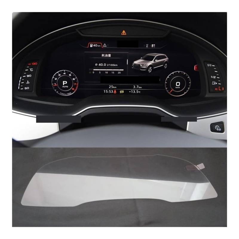 Displayschutzfolie Displayschutzfolie Aus Gehärtetem Glas Für Q7 SQ7 4M 2016–2021, Automobil-Innenraum, Instrumententafel, Membranbildschirm von NCXKZLH