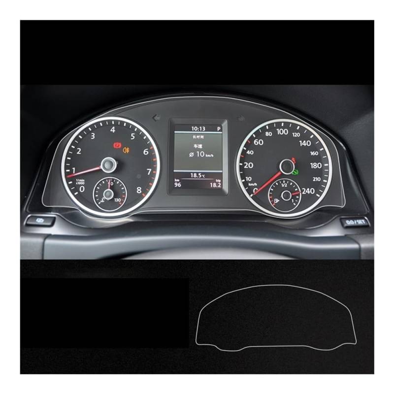 Displayschutzfolie Displayschutzfolie Aus Gehärtetem Glas Für Tiguan 2009–2019, Instrumententafel, Auto-Innenraum, Autozubehör von NCXKZLH