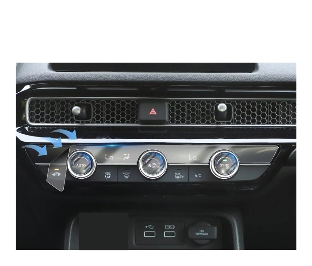 Displayschutzfolie Für Civic 2022 2023 Auto AC Klima Screen Protector TPU Schutz Film Auto Zubehör Displayschutzfolie Für Civic 2022 2023 Auto AC Klima Screen Protector TPU Schutz Film Auto Zubehör von NCXKZLH