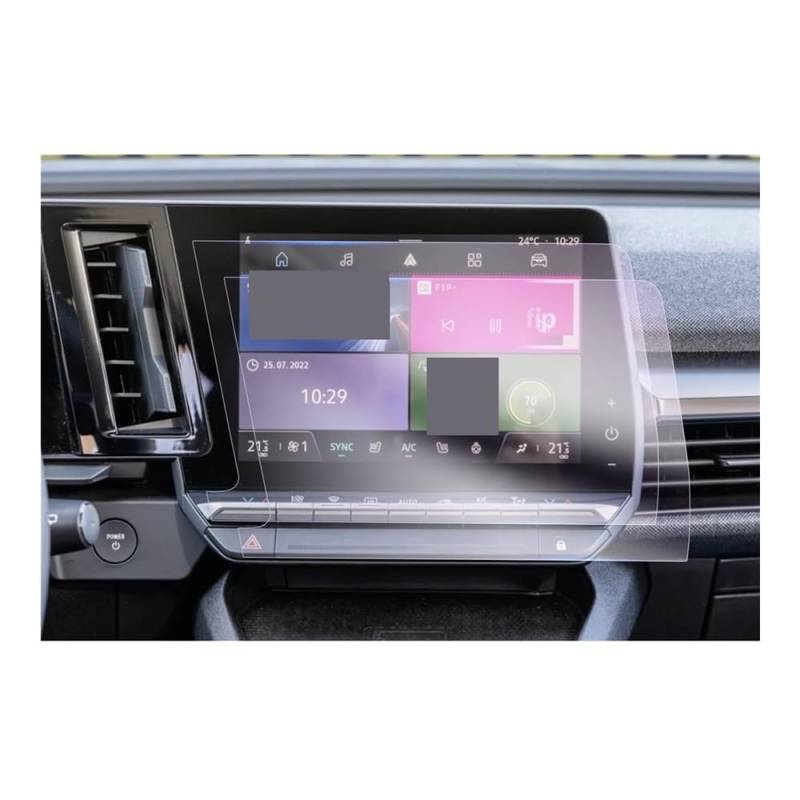 Displayschutzfolie Für Megane E-tech Für Austral 2023 Auto Navigation Instrument Screen Protector Auto Innen Zubehör von NCXKZLH