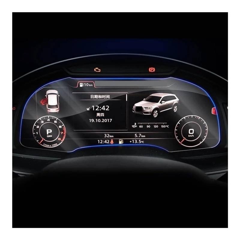 Displayschutzfolie Für Q7 SQ7 4M 2016-2019 Automotive Interior Instrument Panel Membran Bildschirm Gehärtetes Glas Schutz Film von NCXKZLH