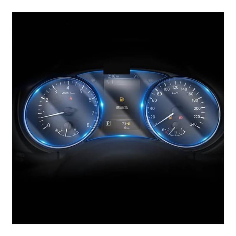 Displayschutzfolie Für Qashqai Für X-Trail 2014–2020, Auto-Instrumententafel, Membran-Bildschirm, TPU-Schutzfolie, Kratzfest von NCXKZLH