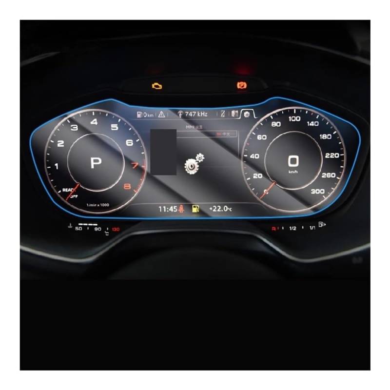 Displayschutzfolie Für TT TTS 2017-2019 Automotive Interior Instrument Panel Bildschirm Gehärtetes Glas Schutz Film Anti-Scratch von NCXKZLH
