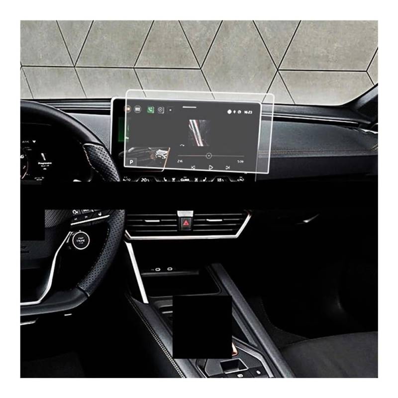Displayschutzfolie TPU Screen Protector Film Für Cupra Für Formentor 2025 Für Leon MK4 Auto 12,9 Zoll GPS Navigation Touchscreen von NCXKZLH