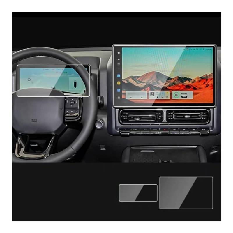 NCXKZLH Displayschutzfolie Für Haval H9 2024, Auto-GPS-Navigation Und Armaturenbrett, Gehärtetes Glas, Schutzfolie von NCXKZLH