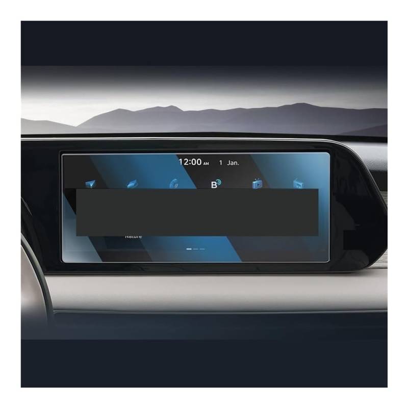 NCXKZLH Displayschutzfolie Für Palisade 2023 2024 12,3 Zoll GPS-Navigation Touchscreen Gehärtetes Glas Schutzfolie Zubehör von NCXKZLH