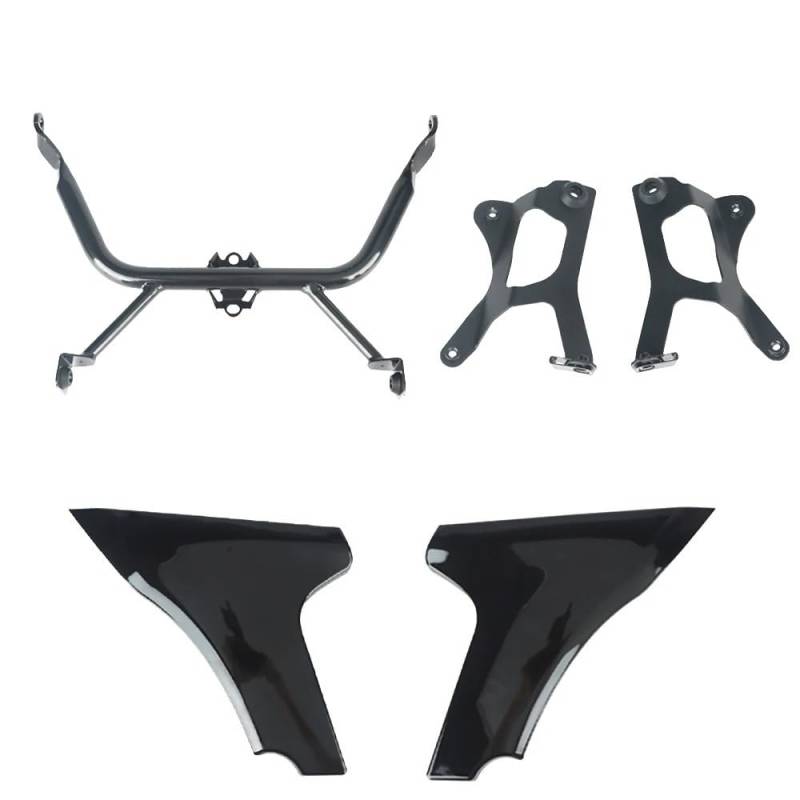 NCXKZLH Motorradverkleidungen Flügelseite Für Für Touring Für CVO Für Road Für Glide 2023 2024 Motorrad Seite Verkleidung Windabweiser Halterung Unterstützung Kits von NCXKZLH