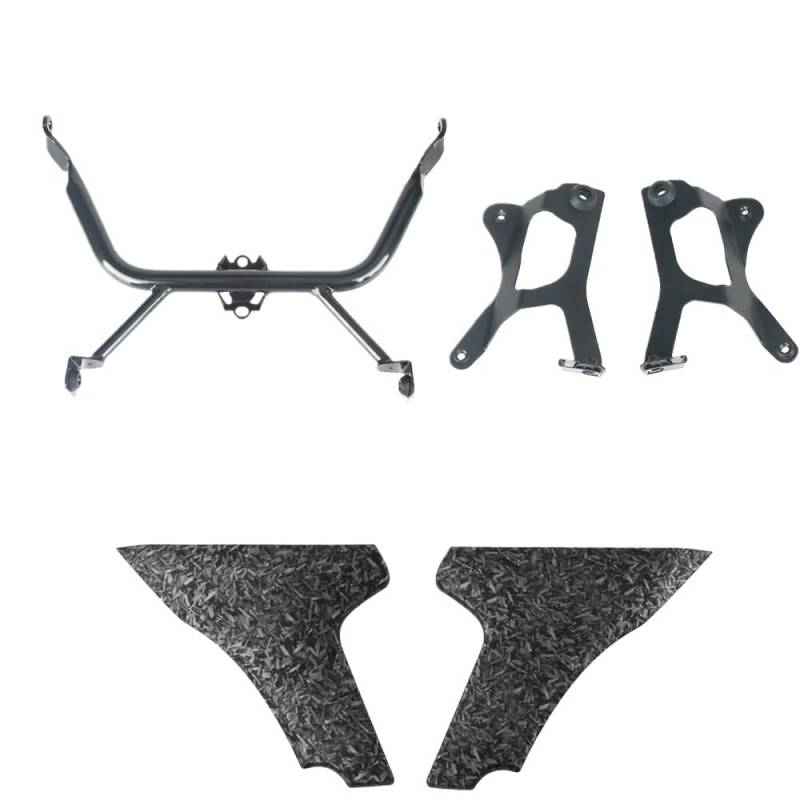 NCXKZLH Motorradverkleidungen Flügelseite Für Für Touring Für CVO Für Road Für Glide 2023 2024 Motorrad Seite Verkleidung Windabweiser Halterung Unterstützung Kits von NCXKZLH