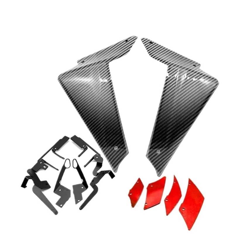 NCXKZLH Motorradverkleidungen Flügelseite Für MT-09 SP MT09 MT 09 2021-2023 Motorrad Sport Downforce Nackte Seite Spoiler Aerodynamische Wind Flügel Deflektor von NCXKZLH