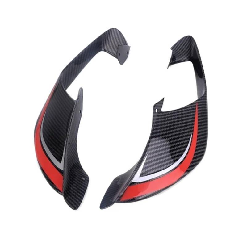 NCXKZLH Motorradverkleidungen Flügelseite Motorrad-Aerodynamik-Starrflügel-Flügel-Seiten-Lower-Force-Spoiler für YZF-R1 R1M YZF-R1 R1M 2017–2024 von NCXKZLH