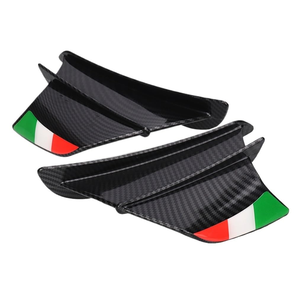 NCXKZLH Motorradverkleidungen Flügelseite Motorrad Winglet Aerodynamischer Seitenflügel-Fin-Spoiler für YZF R1 R6 R25 von NCXKZLH