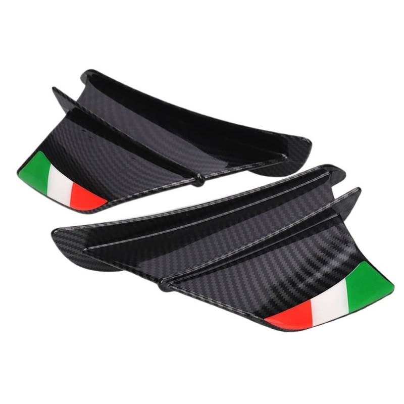 NCXKZLH Motorradverkleidungen Flügelseite Motorrad Winglet Aerodynamischer Seitenflügel-Fin-Spoiler für YZF R1 R6 R25 von NCXKZLH