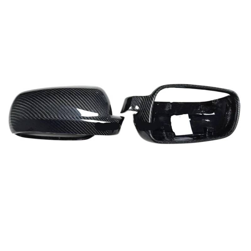 Tür Spiegelkappen Rückspiegelabdeckung Für Golf MK4 2004–2008, Kohlefaser-Seitenspiegelschalen, Rahmengehäuse von NCXKZLH