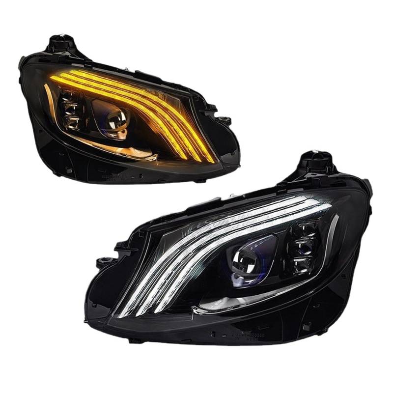 2pc Auto Front Lichter Kompatibel Für Benz W213 2016-2020 Scheinwerfer Montage Upgrade Styling E-Klasse E200 E260 e300 E350 Zubehör von NDCIMBPF