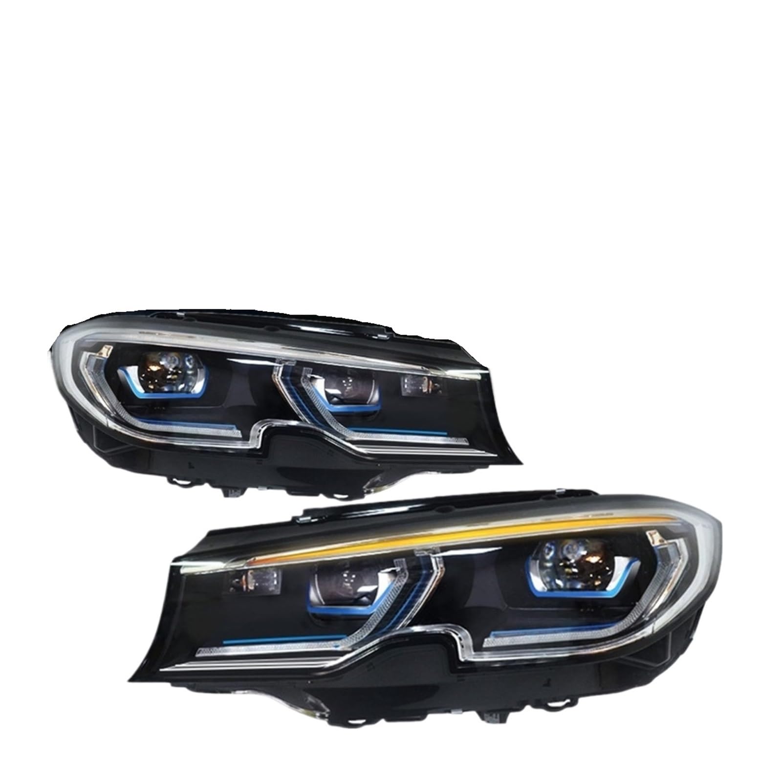 2pc Auto Neue Scheinwerfer Kompatibel Für BMW G20 3 Serie G28 2019 2020 2021 Zubehör Vorne Hilfs DRL Blinker licht Montage(Without Blue L-ed) von NDCIMBPF