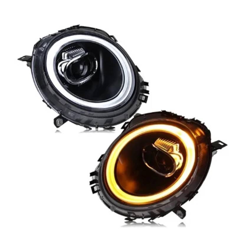 Auto-Mini-Scheinwerfer, kompatibel für Cooper R56 R57 R58 R59 2007–2013, Front-DRL-Scheinwerfer, Autozubehör(Right Hand Drive) von NDCIMBPF