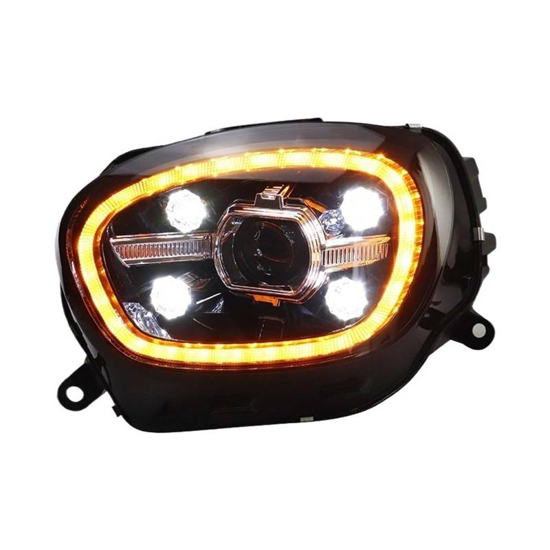 Auto-Styling Kompatibel für BMW MINI Countryman Scheinwerfer 2017-2019 Mini F60 Scheinwerfer Doppellinse DRL + Fernlicht + Abbiegen von NDCIMBPF