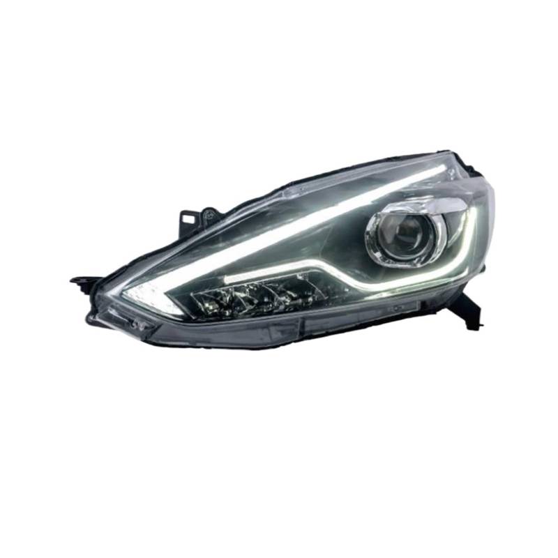 Auto-Styling Kompatibel für Nissan Sylphy Sentra Scheinwerfer 2016-2018 Neues Design DRL Option Scheinwerfer Angel Eye Beam Zubehör(Headlight LED-01) von NDCIMBPF