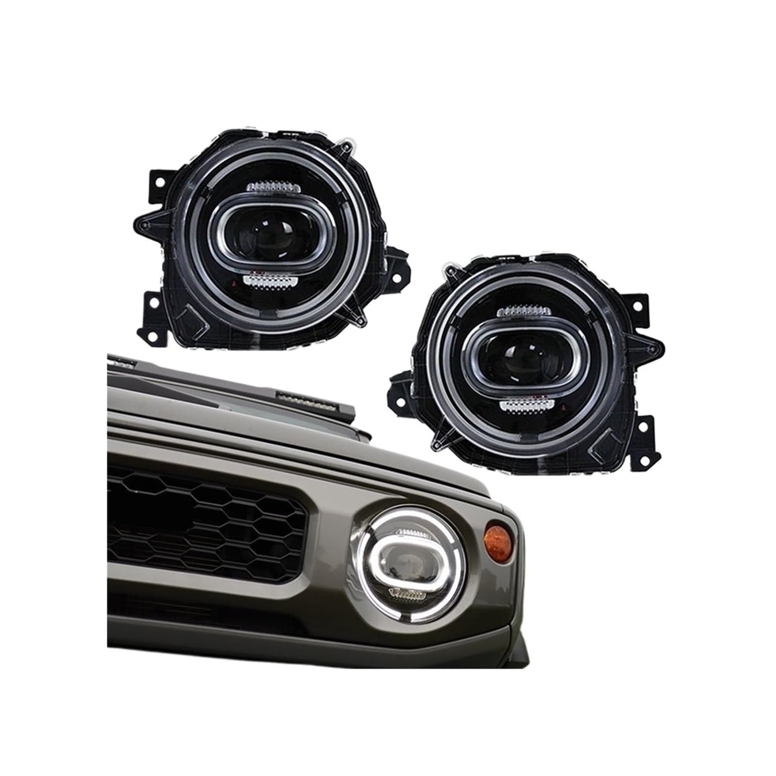 Auto-Styling Kompatibel für Suzuki Jimny Scheinwerfer 2018-2023 Scheinwerfer DRL Objektiv Scheinwerfer Montage Zubehör Auto-Styling Kompatibel für Suzuki Jimny Scheinwerfer 2018-2023 Scheinwerfer DRL Objektiv Scheinwerfer Montage Zubehör von NDCIMBPF