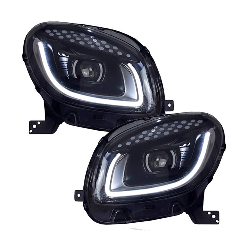 Auto-Styling-Scheinwerfer, kompatibel für Benz Smart 453 Fortwo Forfour 2015–2019, Scheinwerfer, Scheinwerfer, Smart-Zubehör für Benz Smart von NDCIMBPF