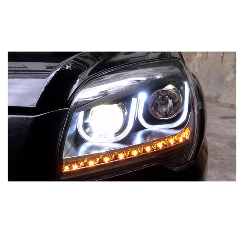 Auto-Styling-Scheinwerfer Kompatibel für Kia Sportage Scheinwerfer 2007-2013 Sportage Scheinwerfer DRL Signal Projektor Objektiv Automotive(Headlight No Bulb) von NDCIMBPF