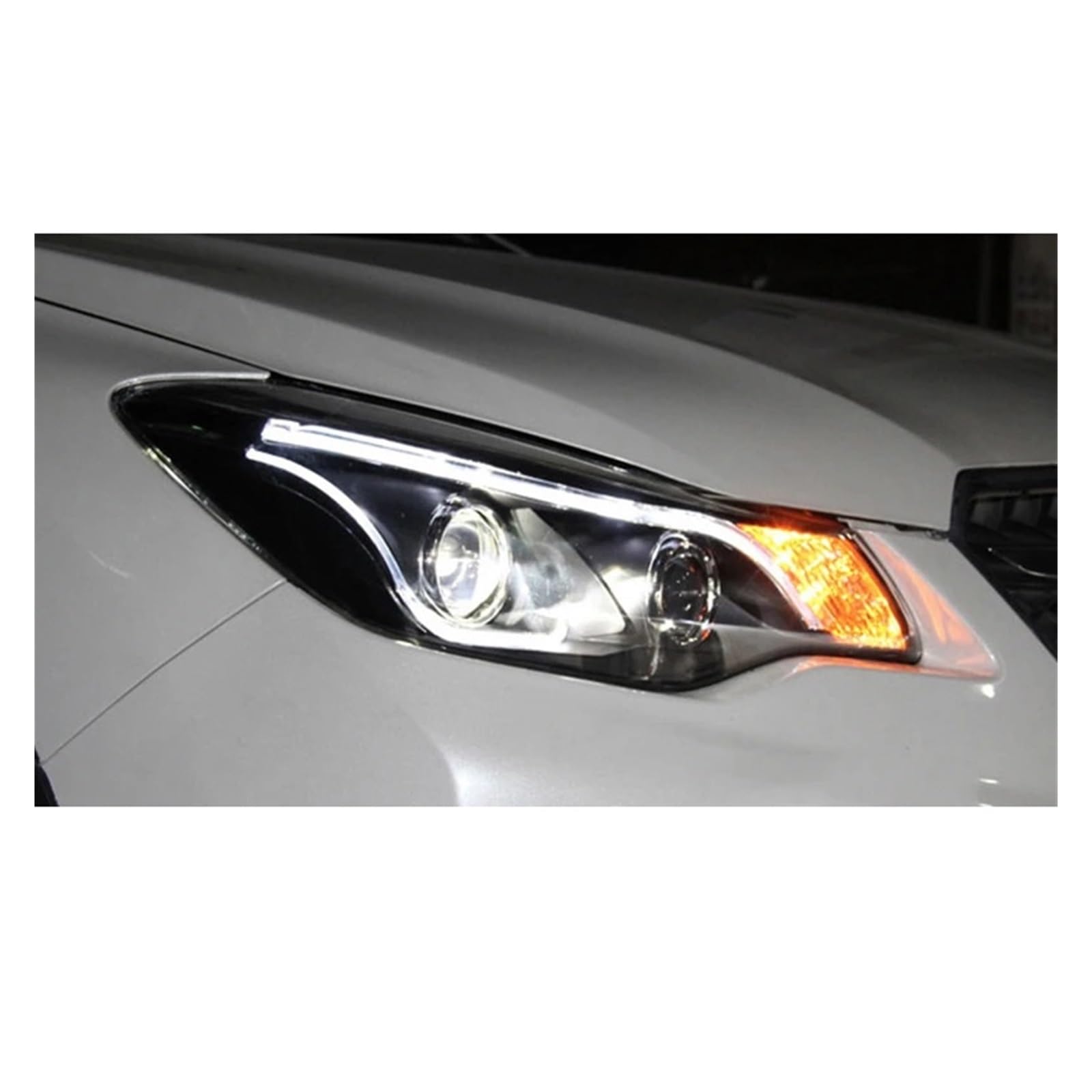 Auto-Styling-Scheinwerfer Kompatibel für Subaru XV Scheinwerfer 2011-2015 Kopf Lampe DRL Signal Projektor Objektiv Automotive(Headlight Xenon) von NDCIMBPF