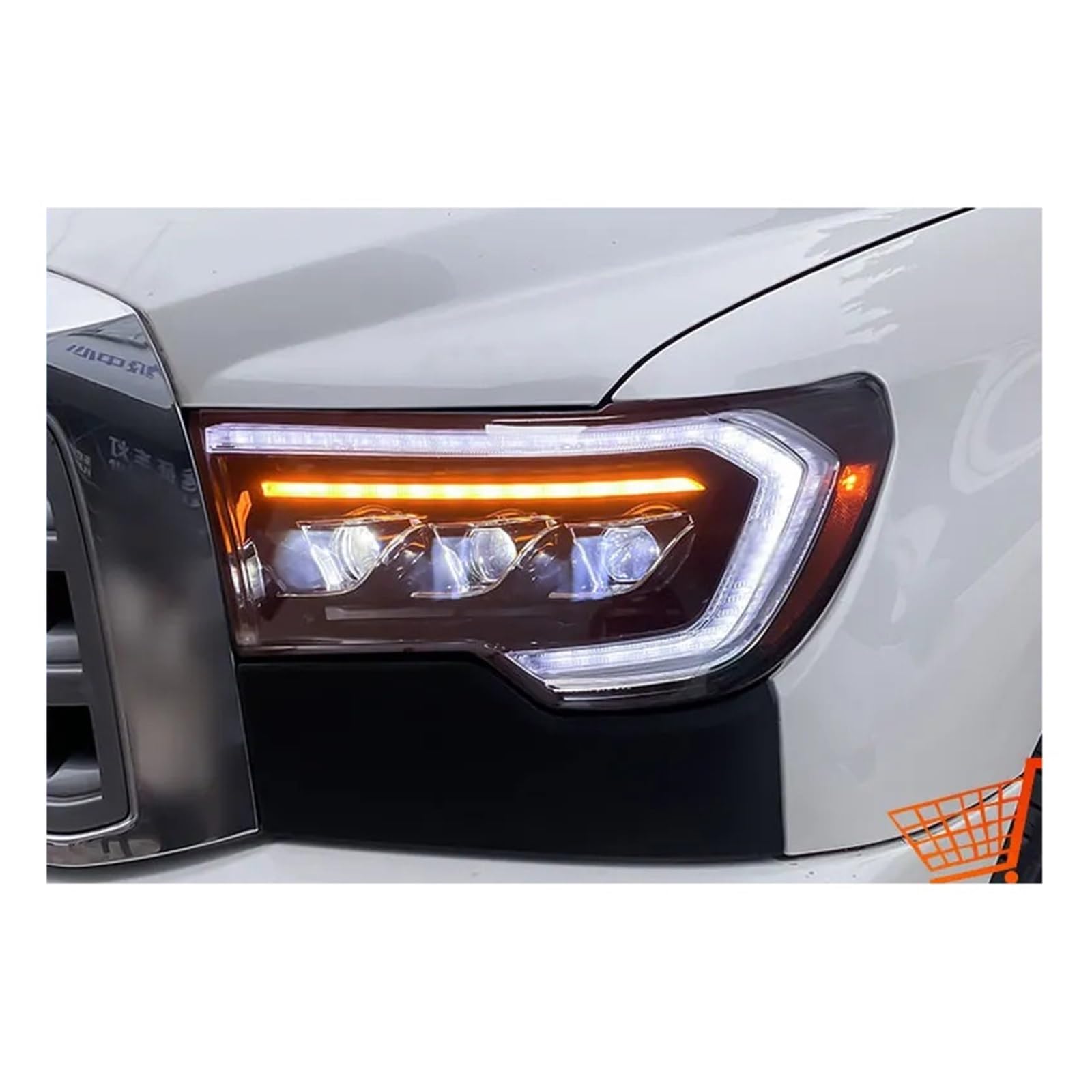 Auto-kompatibel für Toyota 07-13 Tundra Sequoia Frontscheinwerfer-Upgrade DRL-Scheinwerfer Dynamisches Blinker-Projektorobjektiv Autozubehör Auto-kompatibel für Toyota 07-13 Tundra Sequoia Frontscheinwerfer-Upgrade DRL-Scheinwerfer Dynamisches Blinker-Projektorobjektiv Autozubehör von NDCIMBPF