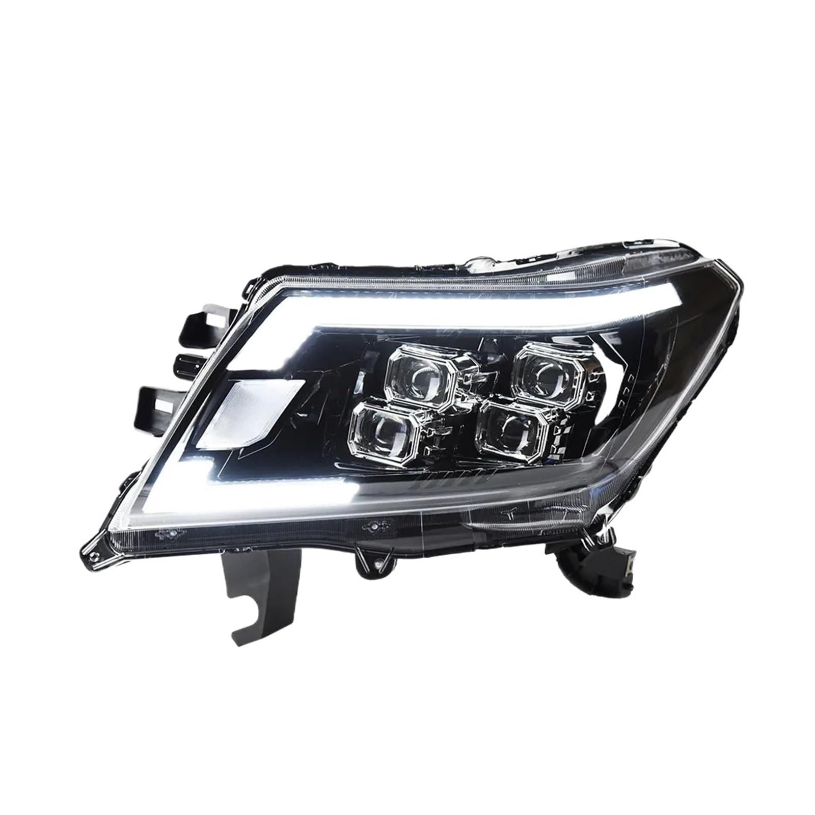 Autokompatibel für Navara NP300 2015–2021 Scheinwerfer-Montage-Upgrade DRL Dynamische Kristalllampe Projektorlinse Werkzeugzubehör(Go-2,Right Drive) von NDCIMBPF