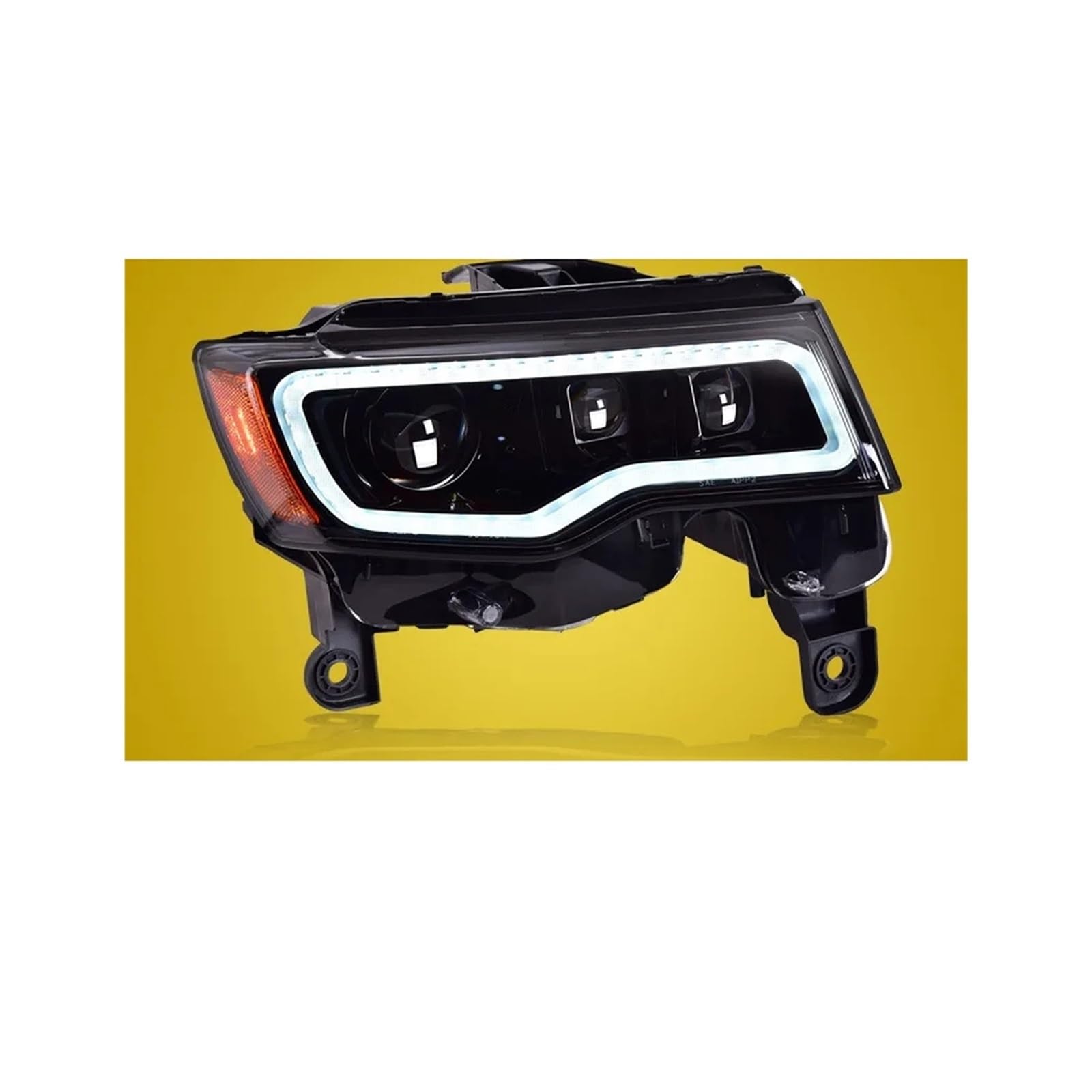 Autolichter kompatibel für Jeep Compass Scheinwerfer 2014-2021 Grand Cherokee Kopflampe DRL-Projektorlinse Automobilzubehör Autolichter kompatibel für Jeep Compass Scheinwerfer 2014-2021 Grand Cherokee Kopflampe DRL-Projektorlinse Automobilzubehör von NDCIMBPF