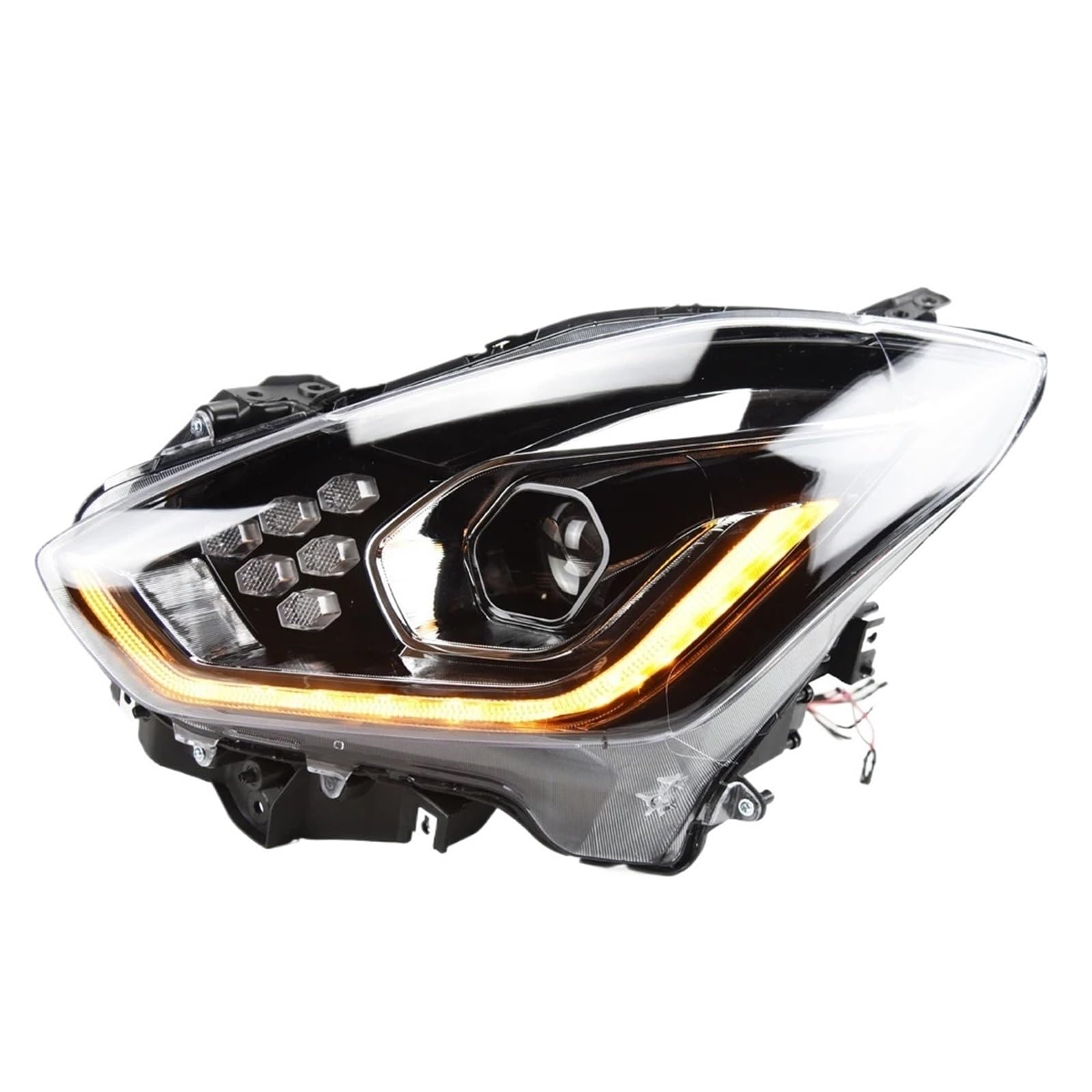 Automodell-Scheinwerfer, kompatibel mit Suzuki Swift-Scheinwerfern 2018–2022, Swift-Scheinwerfer, DRL-Signal, Fernlicht, Abblendlicht, Autozubehör(Headlight No Bulb,Right Drive) von NDCIMBPF