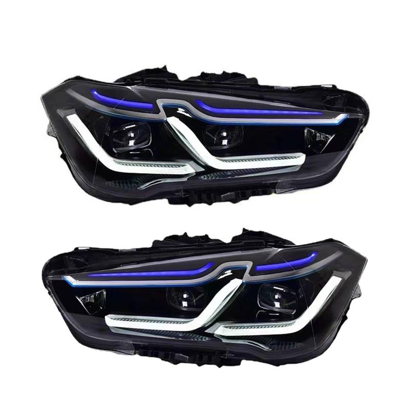 Autoscheinwerferbaugruppe für BMW X1 F48 F49 2016 2017 2018 2019 Frontprojektorobjektiv DRL Blinker Autozubehör(Original Xenon) von NDCIMBPF