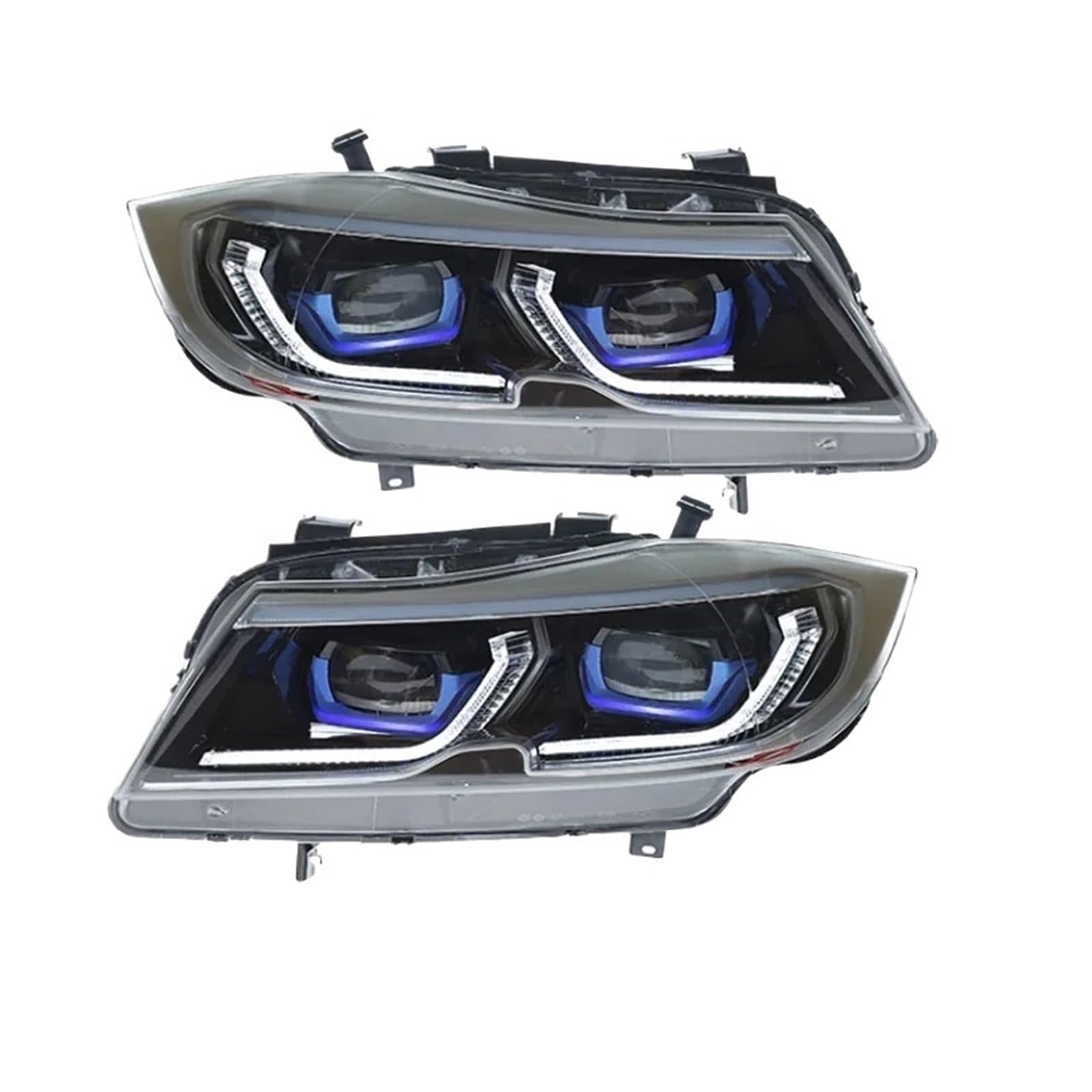 Autozubehör Kompatibel für BMW E90 Scheinwerfer 2005-2012 Front-Tagfahrlicht 320i 318i 323i Scheinwerferbaugruppe Plug-and-Play(GO-1_GO-4) von NDCIMBPF