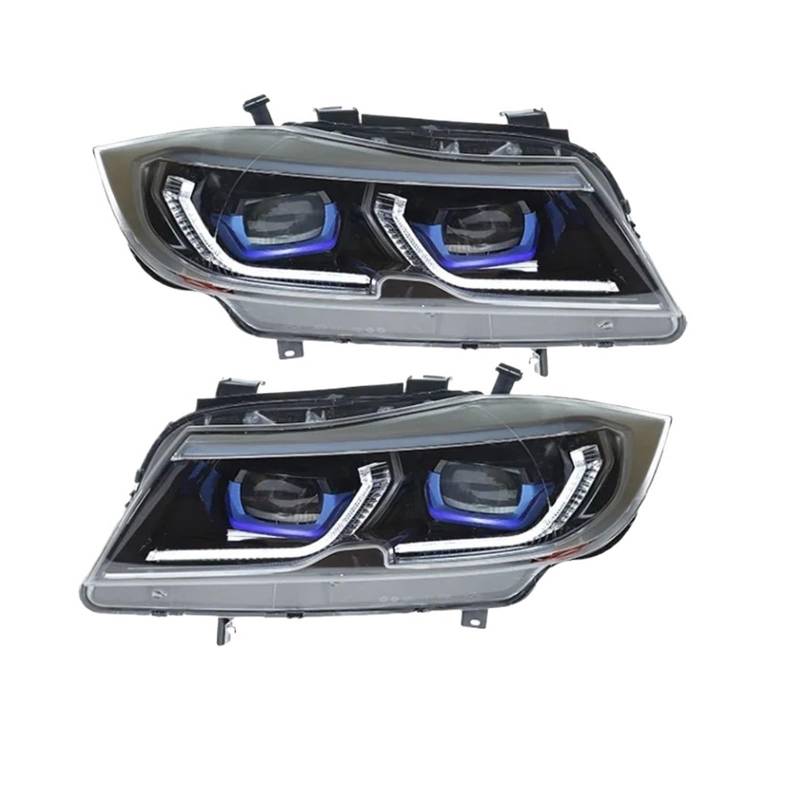 Autozubehör Kompatibel für BMW E90 Scheinwerfer 2005-2012 Front-Tagfahrlicht 320i 318i 323i Scheinwerferbaugruppe Plug-and-Play(GO-1_GO-4) von NDCIMBPF