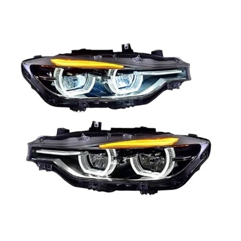 Autozubehör Kompatibel für BMW F30 Scheinwerfer 2013-2019 F35 Scheinwerfer 320i 318i 325i Modifizierte Front-DRL-Blinker-Lichtbaugruppe(Replace Xenon) von NDCIMBPF