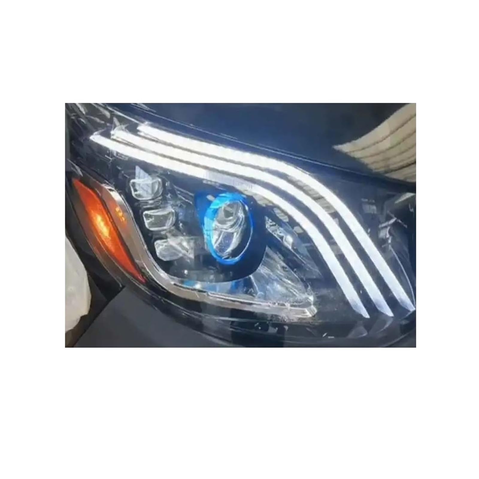 Autozubehör Kompatibel für Mercedes Sprinter Scheinwerfer 2018-2022 Scheinwerfer DRL Blinker Fernlicht Projektorlinse(Right side) von NDCIMBPF