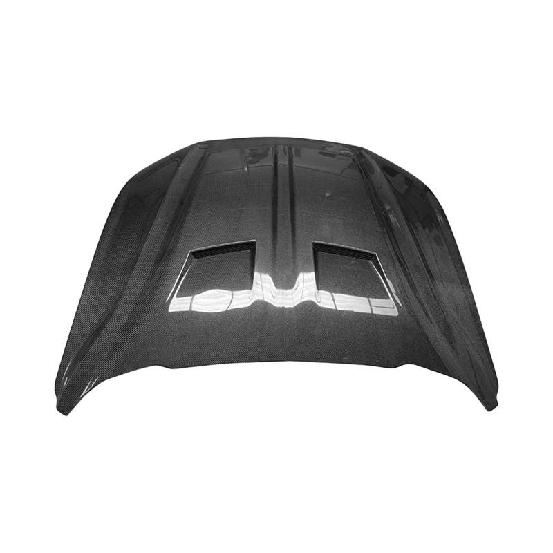 Carbon Fiber Motor Abdeckung Klar Motor Haube Ausschnitt Kühlung Front Ventil Abdeckung Kompatibel Für Ford Mustang 2018-2021 Body Kit(Carbon Fiber Pattern) von NDCIMBPF