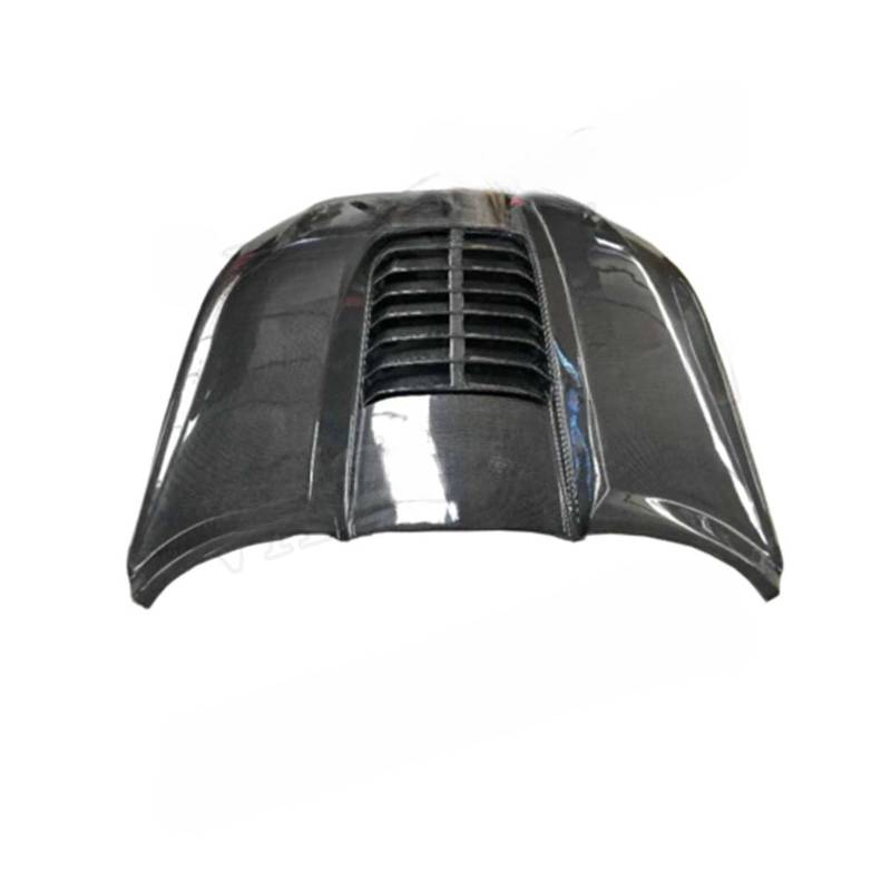 Kohlefaser-Auto-Front-Motorhaubenauslassgrill-Motorhaubenabdeckung Kompatibel für Ford Mustang Coupe Cabrio 2-Türer 2015-2017(Carbon Fiber Pattern) von NDCIMBPF