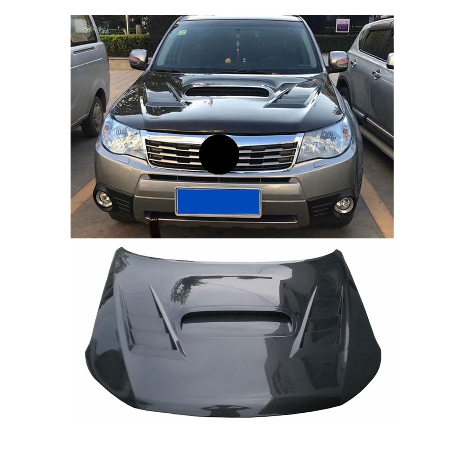 Kompatibel Für Subaru Forester XV Lions Modifizierten Kohlenstoff-Faser Motor Front Hood Mesh Sti Aussehen Teile Surround(Three generations of) von NDCIMBPF