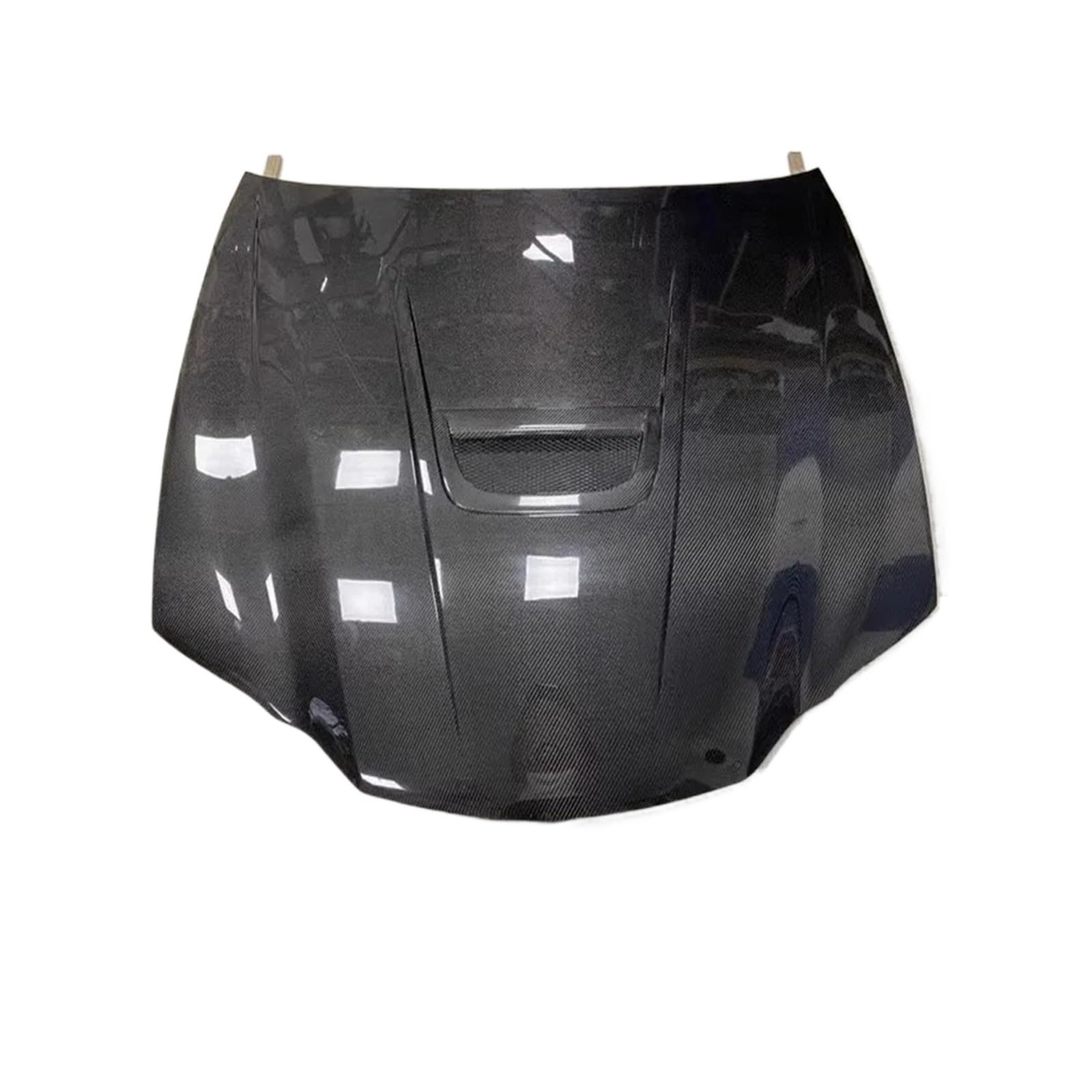 Kompatibel für Lexus GS350 GS300 GS450 GS460 2012–2020, Carbon-Faser, Front-Motorhauben-Entlüftungsschutz, Spoiler-Abdeckung.(Double sided carbon) von NDCIMBPF